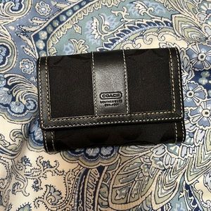 Leather coach wallet